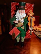 Clothique Possible Dreams Irish Festive Fiddler Musical Santa with Box picture