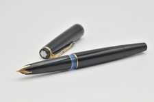 Montblanc No.22 14C Medium Nib Fountain Pen Black Vintage W0823 picture