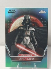 Topps Chrome 2024 Star Wars Darth Vader Aqua Refractor /199 picture