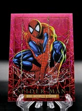 2024 Marvel Masterpieces '92 Platinum Spider-Man Pink Lasers /992 (GRADE-WORTHY) picture