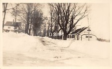 B9/ Jaffrey New Hampshire NH Real Photo RPPC Postcard c1940s Snow Homes picture