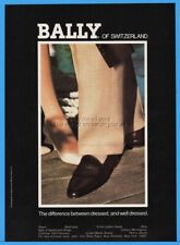 1986 Bally Suisse of Switzerland Shoes Loafer Fringe Overlay Mens Fashion Ad picture