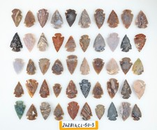 50 Piece Arrowheads - Bow Points - Pow-Wow - Deco - Jewelry - Hand Knapped Agate picture