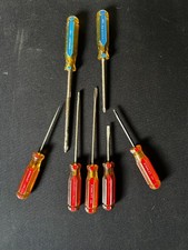 Vintage Stanley Screwdrivers, 7 count (3 flathead, 2 phillips, 1 torx, 1 awl) picture
