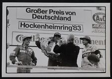 1983 René ARNOUX PATRESE DE CESARIS GP Hockenheim Formula 1 Press Photo picture