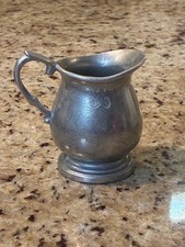 Vintage Wilton Armetale Pewter Plough Tavern Mini Creamer Pitcher RWP USA picture