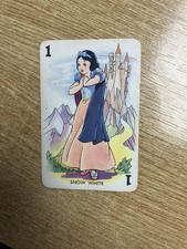 1938 Walt Disney Shuffled Symphony Mickey Mouse Red Back Rare Card Snow White #1 picture
