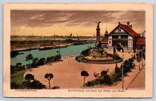 Antique Germany Postcard DUISBURG Ruhrort Schifferborse 1923 picture