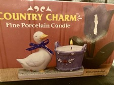 🪿Vintage New In Box Goose Candle Holder, CottageCore🪿 picture