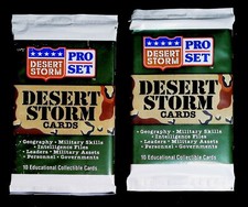 1991 Pro Set Desert Storm - 2 Sealed Packs LOOK FOR SADAM RC picture