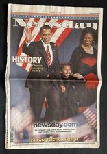 Newsday History Obama Victory 24 Page Election Special Newspaper 11/5/2008 NY picture