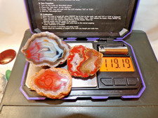 3 Condor Agate Polished Half Nodules - 119.19 grams picture