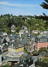 Postcard Monschau Eifel 1970s old postcard picture