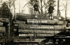 Hines Lumber Company Camp 2 Hayward WI Wiscon c1910 RPPC Photo Postcard COPY picture