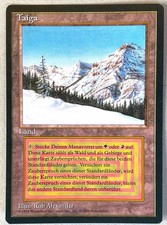 Magic Taiga FBB Foreign Black Border German Limited MTG Dual Land 1994 Excellent picture