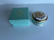 Buckingham Palace Royal Arms Gilt  Bone China Pill/Trinket Box picture