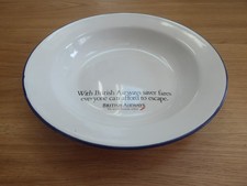 Vintage British Airways Advertising Enamel Plate picture