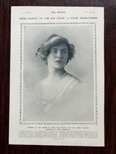 Hon. Monica Grenfell Lord Desborough Sir John Salmond Swaine Photo Sketch 1914 picture