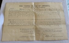 1905 OKLAHOMA TERRITORY US Land Patent 160 Acres THEODORE ROOSEVELT Era GLO picture