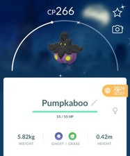 👻🍃✨Shiny Medium Variety Pumpkaboo Trade🔄 - Pokémon Go (Registered Trade) picture