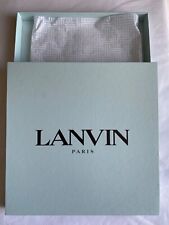 Lanvin Paris Pale Blue Square EMPTY Box + Tissue Fashion Designer 10x10x1.25 picture