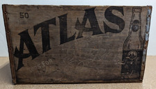 Rare Vintage Atlas Prager Wood Beer Bottle Case Crate - Chicago Illinois picture