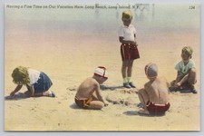 Long Beach, Long Island, New York, Having A Fine Time On Our Vacation A14204 picture