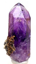 AMETHYST ENHYDRO Natural Crystal Point 2x Moving Water Bubble BRANDBERG Lemurian picture