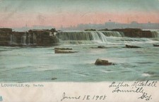 Louisville Kentucky The Falls Scenic Posted Vintage Undivided Back Post Card picture
