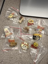 Lot 10 Vintage Wendy’s Employee Award Recognition Enamel Pins Crew Team NOS picture