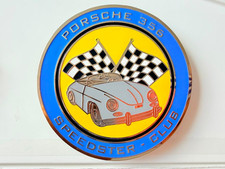 Car Badge-Porsche 356 Speedster Club Badge emblem Mg Jaguar Triumph audi VW picture