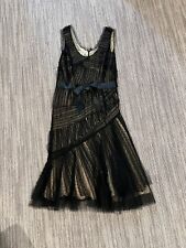 Oscar De La Renta Beeded Tule Lace Evening Dress Size 6 picture