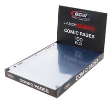 (100 Count) BCW LaserWeld® Comic Page for 3-Ring Binders - Fits Bags and Boards picture