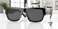 VERSACE VE4406 GB1 87 Black Dark Grey 56 mm Men's Sunglasses picture