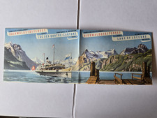 Lucerne Switzerland Travel Brochures Maps Lot 1952 picture