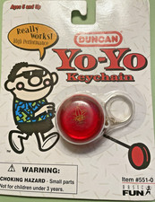 NIB 1998 Basic Fun Duncan Imperial Red Yo Yo Keychain Yo-Yo New In Package picture