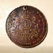 Boy Scouts of America July 1910 Excelsior Shoe Co Promotional Medal Token picture