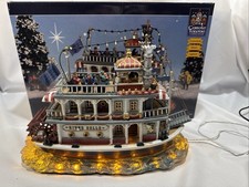 Christmas Village, Carole Towne, River Belle, Musical Light up Riverboat W Box picture