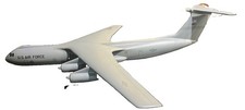 USAF Lockheed C-141B Starlifter AMC Low Viz Desk Display Model 1/100 SC Airplane picture