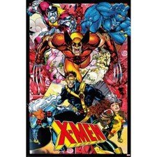 MARVEL THE UNCANNY XMEN POSTER WOLVERINE CYCLOPS STORM NEW 24x36  picture