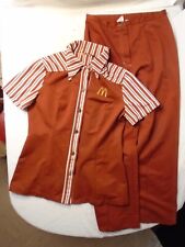 1976 McDonald's Restaurant Employee Uniform, Shirt & Pants, Vintage Original, EX picture