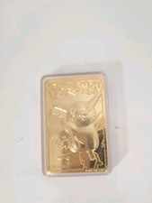 Burger King Pokémon Pikachu Gold-Tone Metal Collectible Bar/Ingot  picture