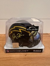Justin Herbert Signed Chargers Eclipse Mini Helmet | Fanatics + Beckett picture