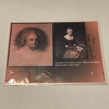 Martha Washington Remnant of Worn Dress Encapsulated University Archives 50/300 picture