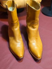 Jimmy Choo Women’s Carmel Tan Leather Western Pointed Toe Boots EU 40 US 9 Italy picture