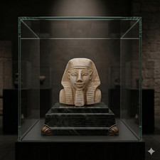 Tutankhamun Statue Ancient Egyptian Pharaoh, Golden Relic Art picture