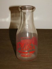 VINTAGE 1947 PLATH'S BUTTERCUP DAIRY RENSSELAER NY ONE 1 PINT  MILK BOTTLE  picture