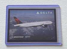 RARE 2010 Delta Trading Card #24 Boeing 777 picture