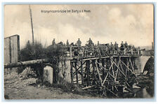 c1910 Crown Prince Bridge near Sivry a.d. Maas Berlin Germany WW1 Postcard picture