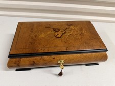 Vintage Italian Inlaid Wood Music Box  picture